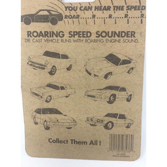 NIP Vintage Blue Box Speed Sounder Die Cast Blue Flame Car #3536 Macau NEW 1974 - Picture 8 of 12